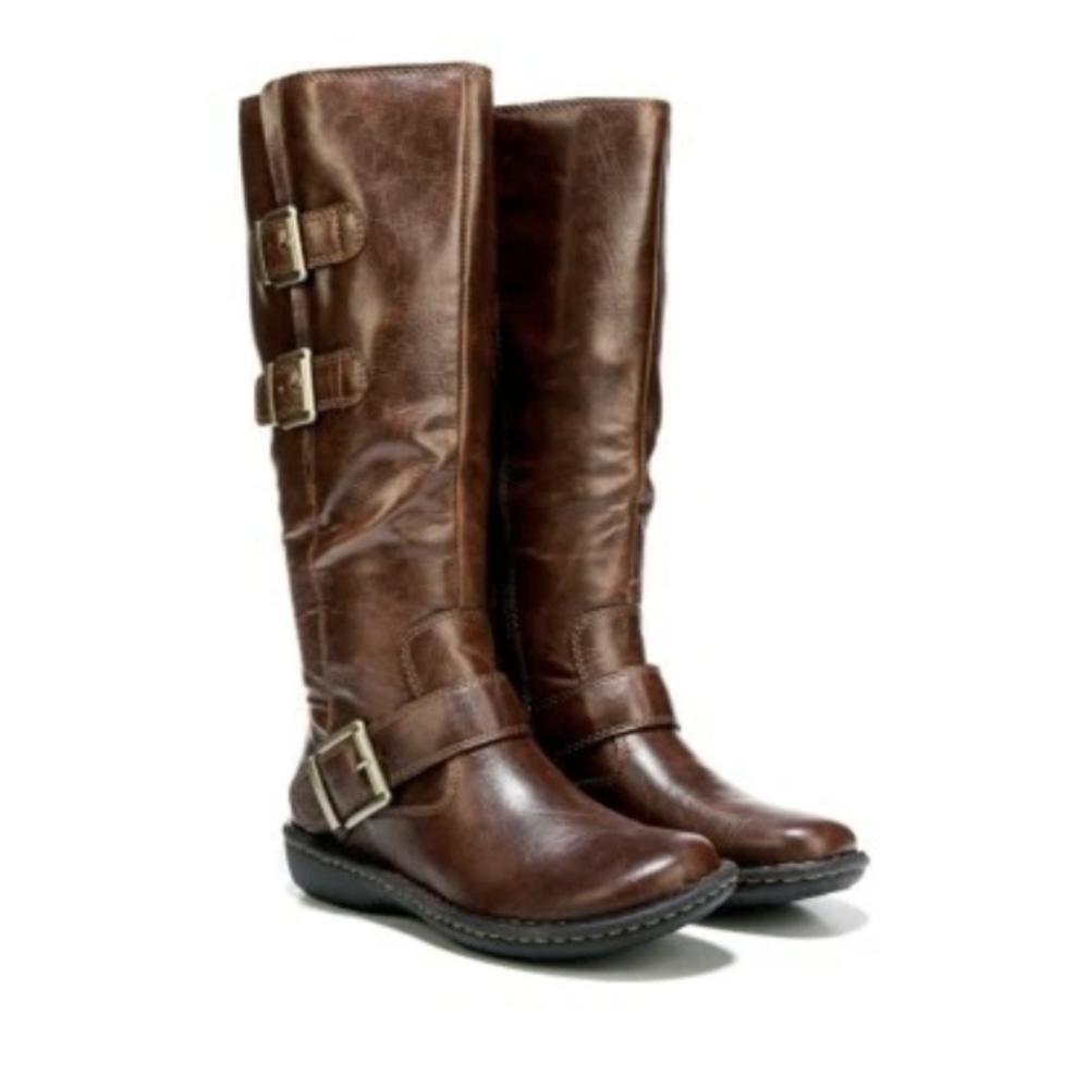 boc Women's Brown Buckle Winter Tall Boots 9.5